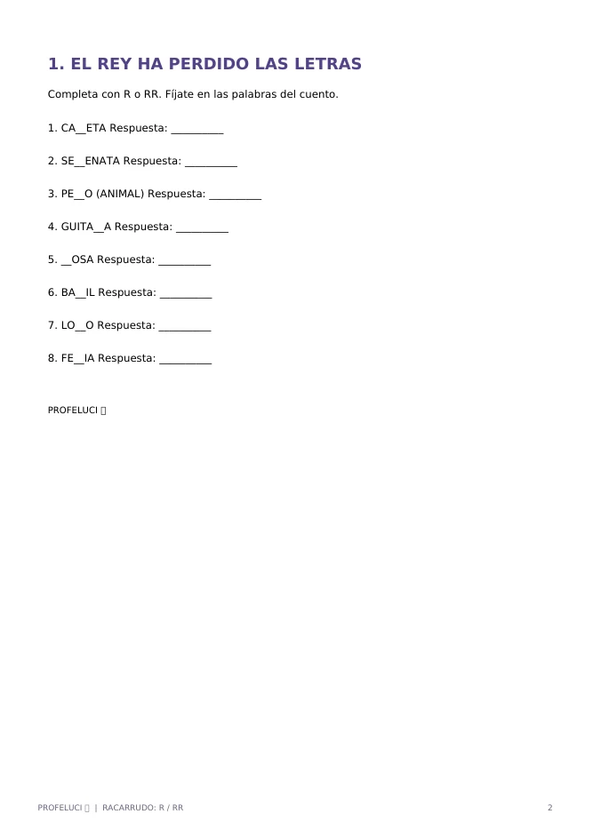 Ejercicio para completar con R o RR