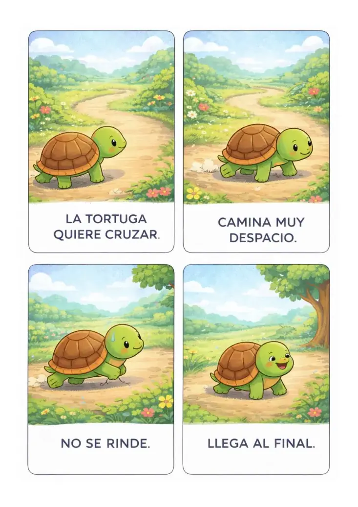 Vista previa 4 del material: Lectura de secuencias: tarjetas para ordenar historias